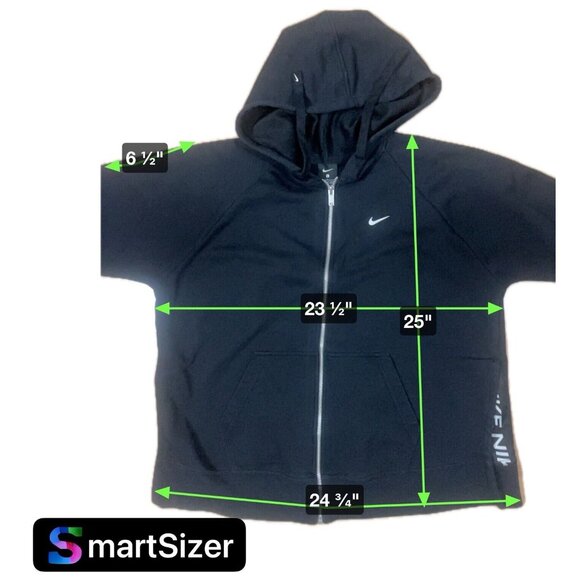 Womens Nike Dri-FIT Get Fit Full Zip Training Hoodie Black Size LARGE CU7009 - Picture 5 of 7